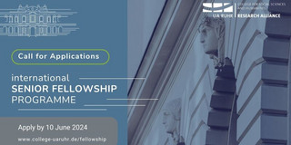 Flyer mit einem Call for Applications für das international Senior Fellowship Programme